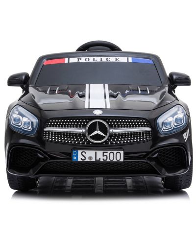 Mașină reîncărcabilă KikkaBoo - Licențiat Mercedes Benz SL500 Police, negru - 2