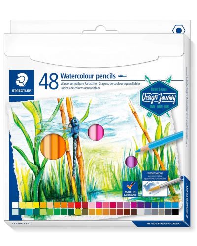 Creioane acuarele Staedtler Design Journey - 48 de culori - 1