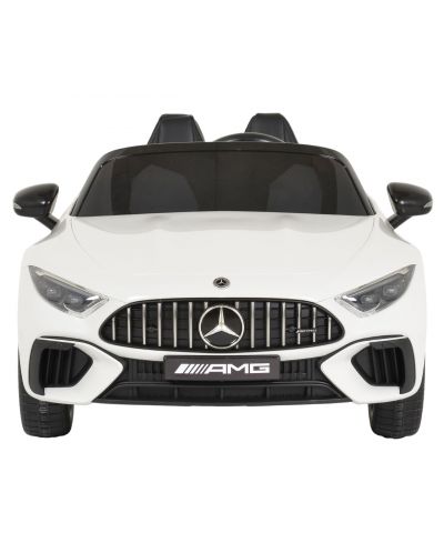 Mașinuță electrică  Moni - Mercedes-Benz DK-SL63 , albă  - 2