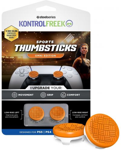 Accesoriu KontrolFreek - Performance Thumbsticks Omni, portocaliu (PS4/PS5) - 1