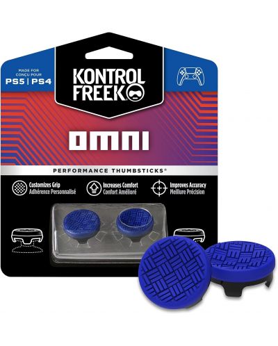 Accesoriu KontrolFreek - Performance Thumbsticks Omni, albastru (PS4/PS5) - 1