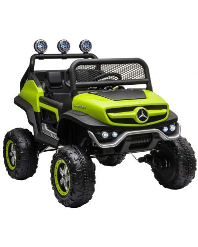 Mașinuță electrică jeep Chipolino - Mercedes Unimog, verde - 1