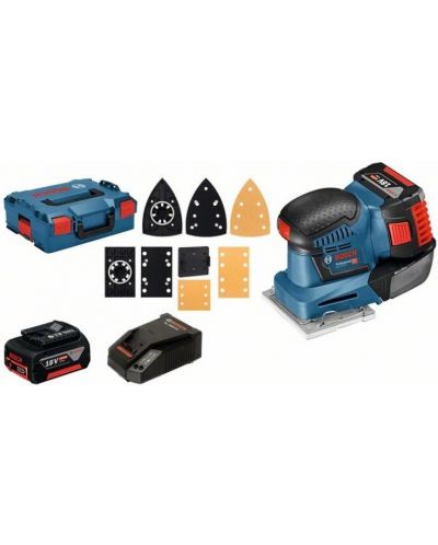 Șlefuitor cu vibratii, cu acumulator Bosch - Professional GSS 18V-10, 2xGBA 18V 5.0Ah - 1