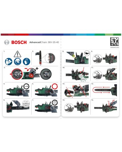 Fierăstrău cu lanț cu acumulator Bosch - AdvancedChain, 36V-35-40 - 5