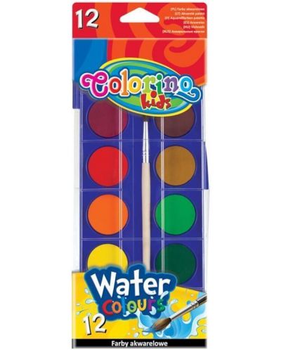 Acuarele Colorino Kids - 12 culori, cutie mare - 1