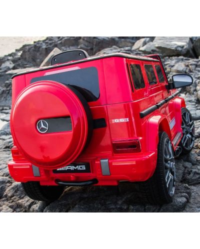 Mașină electrică pentru copii Chipolino - Mercedes G63 AMG, roșie - 3