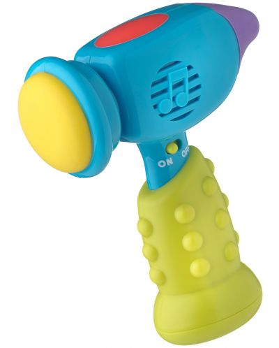 Jucărie activă Playgro + Learn - Ciocan, cu lumini și sunete - 1