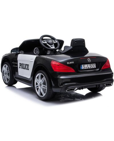 Mașină reîncărcabilă KikkaBoo - Licențiat Mercedes Benz SL500 Police, negru - 4