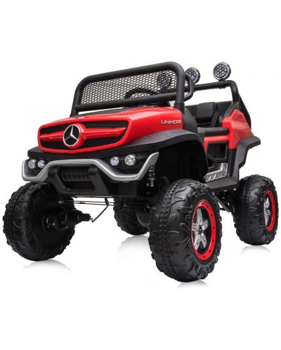 Mașinuță electrică jeep Chipolino - Mercedes Unimog, rosie - 4