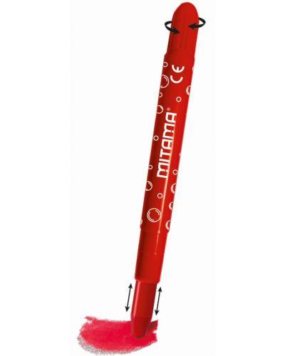 Creioane acuarela Mitama - Soft Maxi, lavabile, 6 culori - 2