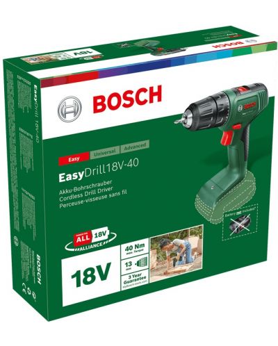 Mașină de găurit / înșurubat  Bosch - EasyDrill, 18V, 40Nm, Li-Ion 2 Ah - 3