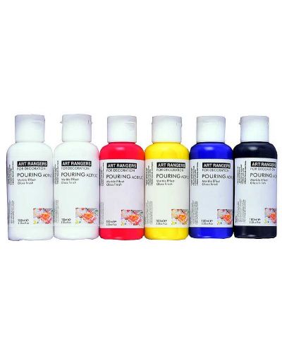 Vopsele acrilice Art Ranger - 6 culori, 100 ml - 1