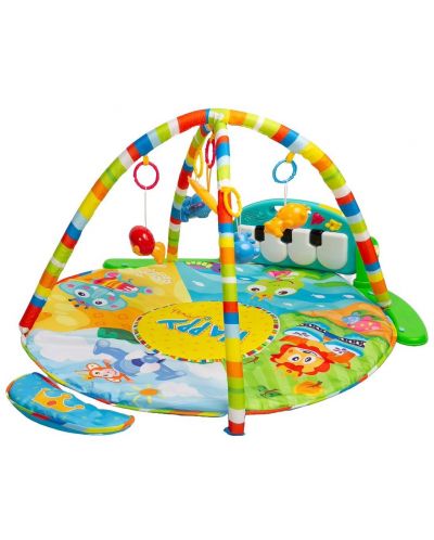 Saltea interactivă pentru gimnastică bebelușilor Caretero Toyz - Safari - 1