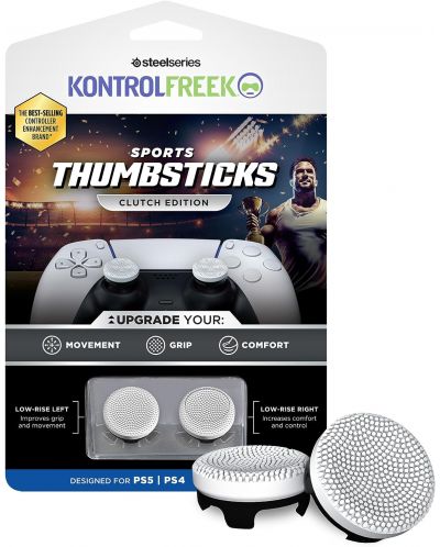 Accesoriu KontrolFreek - Performance Sports Thumbsticks Clutch, alb (PS4/PS5) - 1