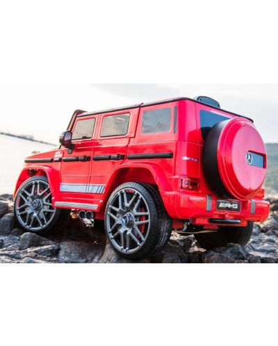 Mașină electrică pentru copii Chipolino - Mercedes G63 AMG, roșie - 5