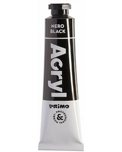Vopsea acrilică Primo H&P - Black, 18 ml, în tub - 1