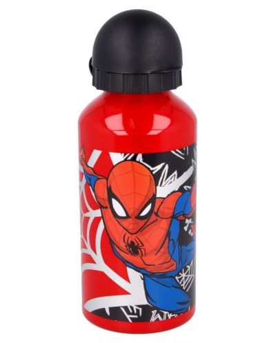 Sticlă din aluminiu Stor - Spiderman, 400 ml - 1