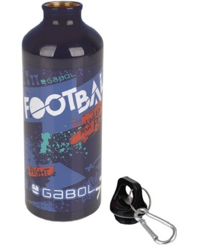 Sticla de apa din aluminiu Gabol Attack, 600 ml - 2