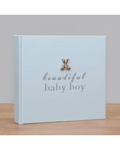 Album foto cu decor argintiu Bambino - Băiețel frumos - 2
