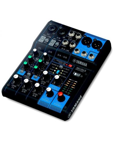 Mixer analogic Yamaha - Studio&PA MG 06 X, negru/albastru - 1