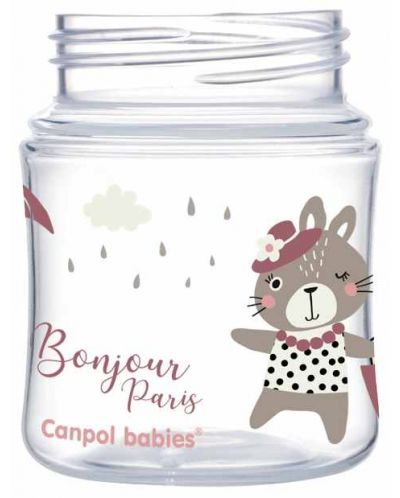 Biberon anticolici Canpol Easy Start - Bonjour Paris, roz, 120 ml - 2