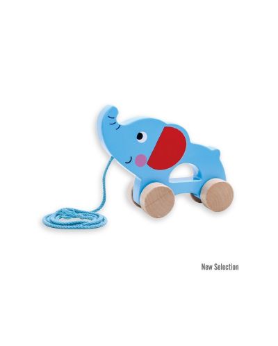Jucărie de tragere din lemn Andreu Toys - Elefant - 1