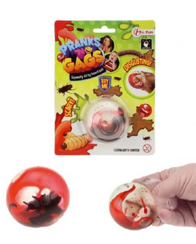Jucărie antistres Toi Toys - Mingea cu insecte și sânge - 1