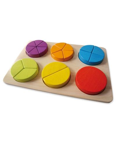 Puzzle educativ Andreu Toys - Numere, numărare și fracții - 1