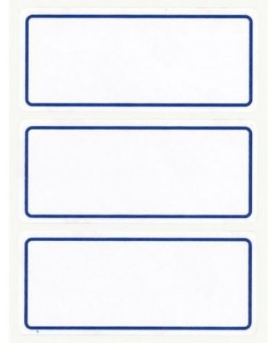 Etichete scolare APLI - Albe cu margine albastra - 1