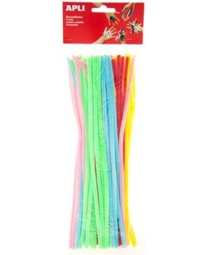 Snururi din plus APLI - Culori neon, 50 de bucati - 1