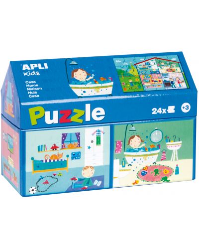 Puzzle in casuta APLI Kids, 24 piese - Casa mea - 1