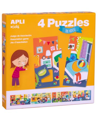 Puzzle-joc de asociere APLI - In casa - 1