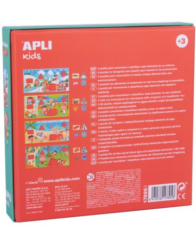 Joc-puzzle de asociere APLI - Anotimpuri - 2