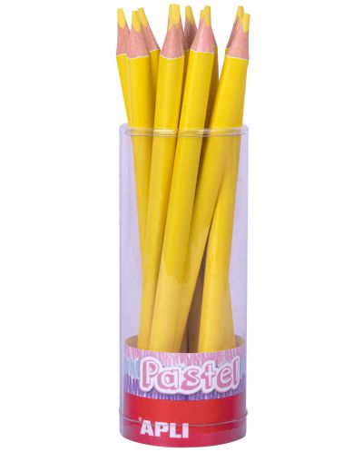 Creion jumbo colorat APLI - Galben - 1