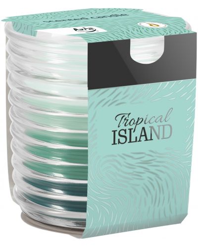 Lumânare parfumată Bispol Aura - Tropical Island, 130 g - 1