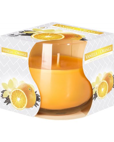 Lumânări parfumate cu lumină de ceai Bispol Aura - Vanilie și portocală - 1