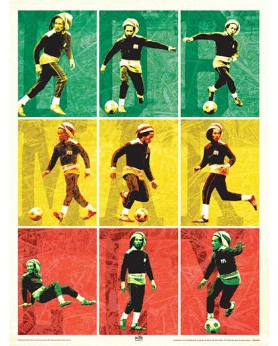 Tablou Art Print Pyramid Music: Bob Marley - Football - 1
