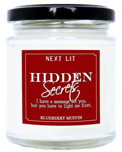 Lumanare parfumata Next Lit Hidden Secrets - Sarbatori fericite, in limba engleza - 1