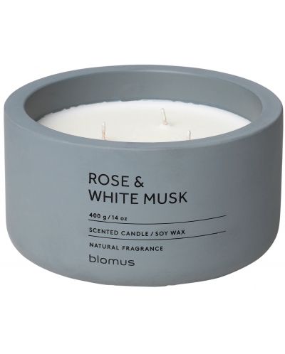 Lumânare parfumată Blomus Fraga - XL, Rose & White Musk, FlintStone - 1