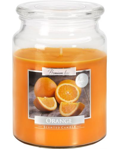Lumânare parfumată Bispol Premium - Orange, 500 g - 1