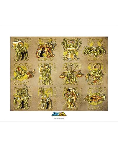 Art print ABYstyle Animation: Saint Seiya - Gold Signs (Limited Edition) - 1