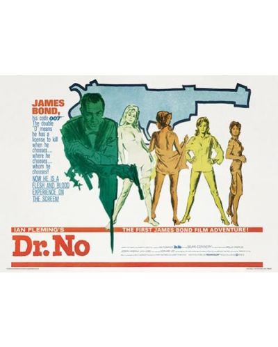 Tablou Art Print Pyramid Movies: James Bond - Dr No 007 - 1