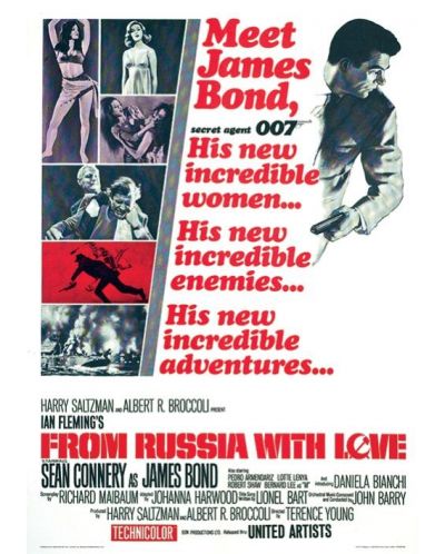 Tablou Art Print Pyramid Movies: James Bond - From Russia With Love One-Sheet - 1