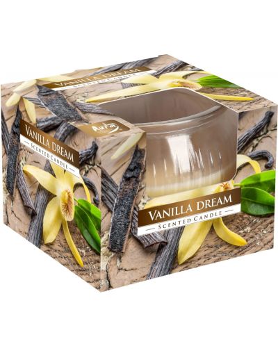 Lumânare parfumată Bispol Aura - Vanilla Dream, 80 g - 1