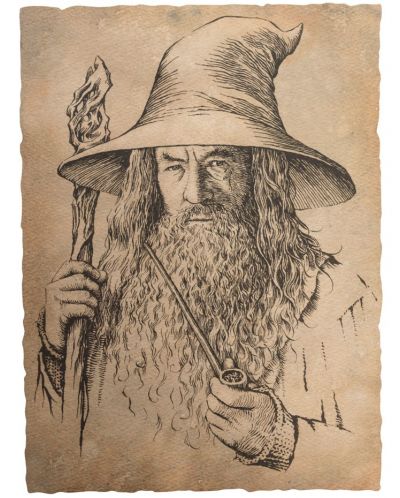 Tablou Art Print Weta Movies: Lord of the Rings - Portrait of Gandalf the Grey - 1