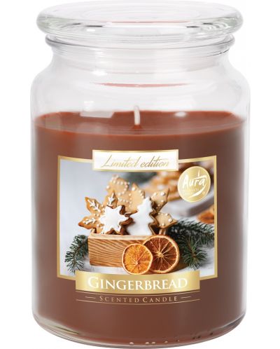Lumânare parfumată Bispol Premium - Turtă dulce, 500 g - 1