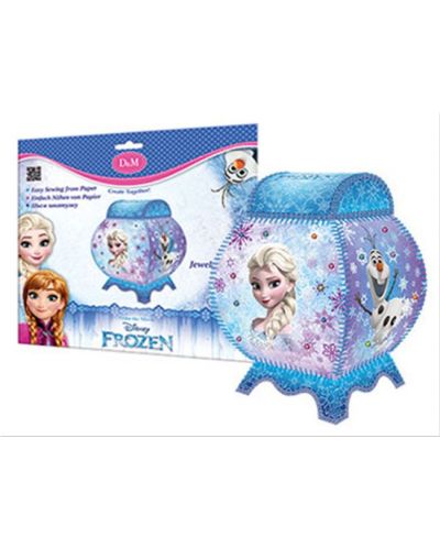 Set creativ Revontuli Toys Oy - Fa-ti singur cutie pentru bijuterii, Frozen - 1