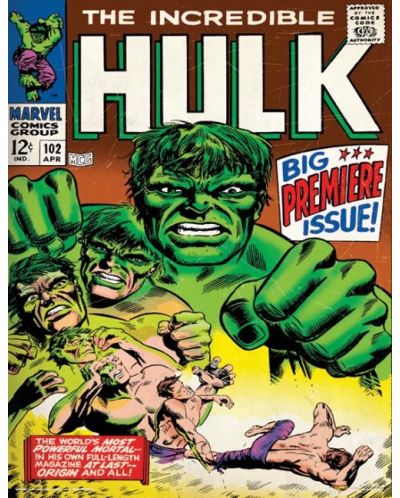Tablou Art Print Pyramid Marvel: The Hulk - Comic Cover - 1