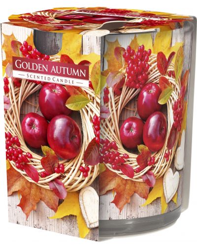 Lumânare parfumată Bispol Aura - Golden Autumn, 120 g - 1