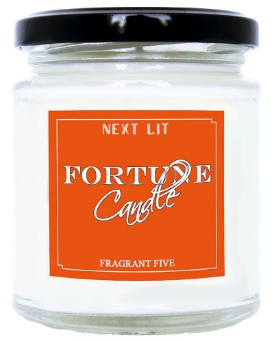 Lumanare parfumata cu mesaj Next Lit Fortune Candle - Fragrant Five, in engleza - 1